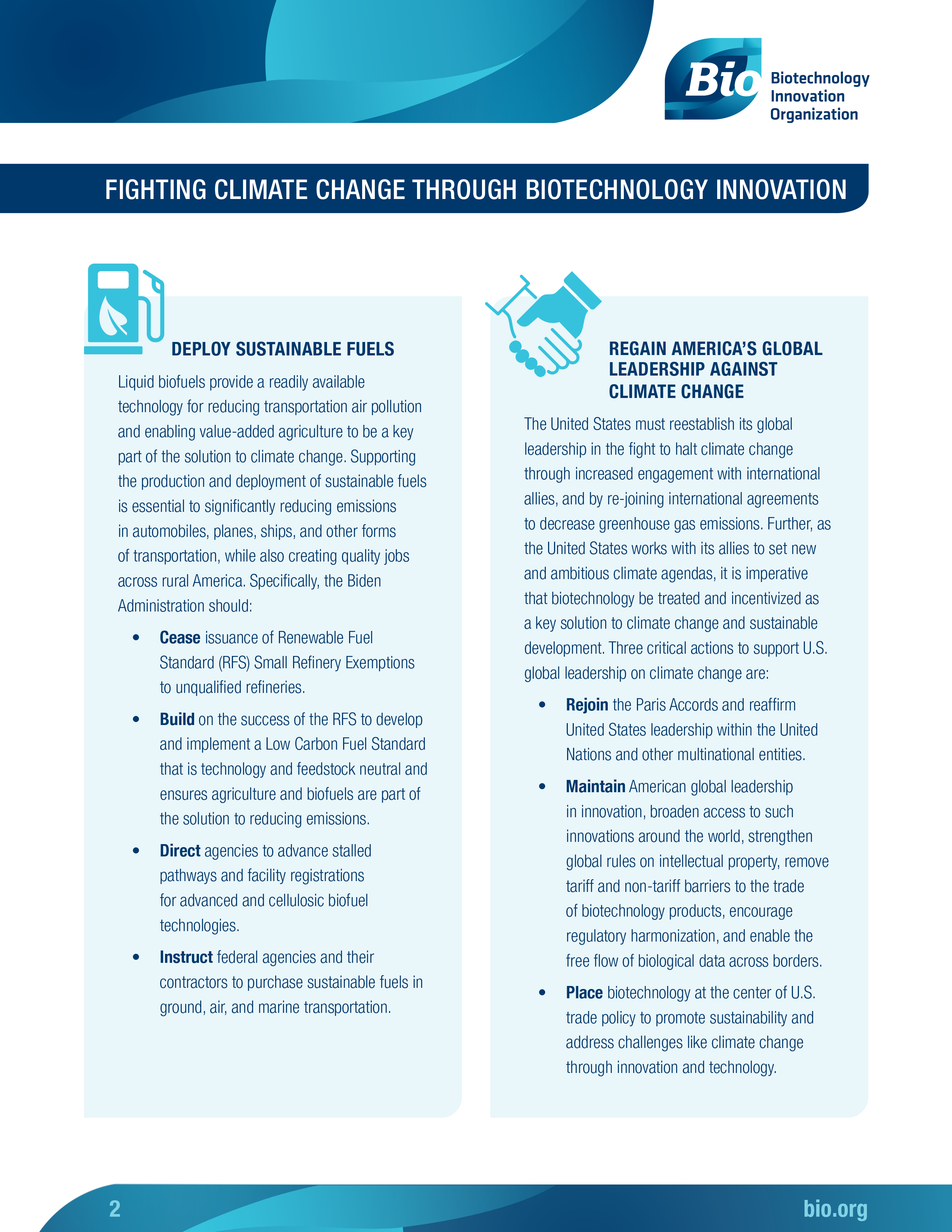 Fighting Climate Change Through Biotechnology Innovation